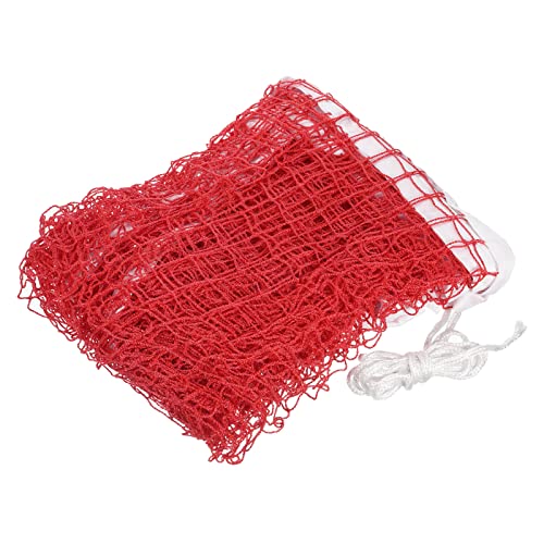 PATIKIL Badminton Net, Badminton Court Netting Replacement for Outdoor Indoor Beach Backyard - color: Red