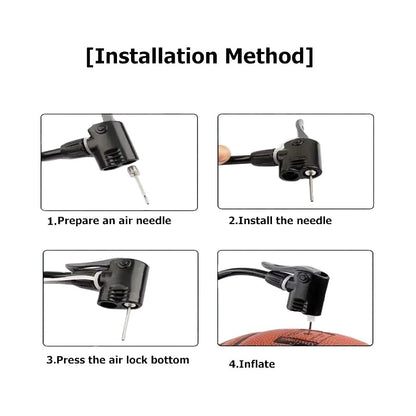 Sports Ball Pump Inflator with 5 Needles (Pin), Dual Action Hand Held Portable Air Pump with pins to Inflate Soccer Ball, Football, Volleyball, Rugby, Netball & Basketball - color: 20psc