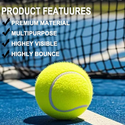 Tennis Balls, 12 Pack Advanced Tennis Ball Practice Balls, Tennis Balls for Dog, Come with Mesh Bag for Transport, Good for Beginner Training Tennis Ball