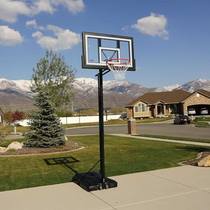 Lifetime Adjustable Portable Basketball Hoop, 50-Inch Backboard, 8-10 ft Height Foot Adjustment