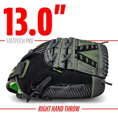 Franklin Sports Girls Softball Glove-Women's Windmill Fastpitch+Slowpitch Softball Glove-Right and Left Hand-Adult - color: Lime, size: 13"