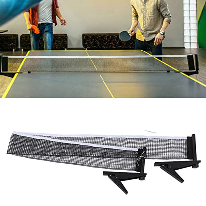 Retractable PingPong Net, Professional Table Tennis Net, Portable PingPong Net Set, Collapsible, Adjustible, for Any Table Indoor Outdoor, for Training Competition