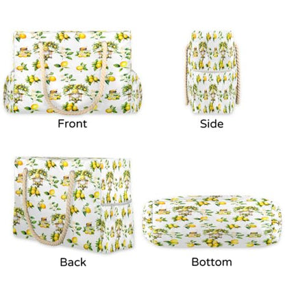Beach Bag Waterproof Sand-proof Canvas Tote Lightweight Shoulder Bag Suitable for Family outdoor travel - color: D3