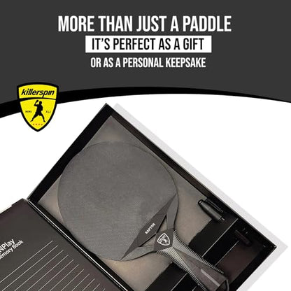 Killerspin Impact Series Table Tennis Paddles - Black/Black Ping Pong Racket, Table Tennis Equipment for Beginners/Intermediates - Ensures Solid Control and Spin - style: Impact Raptor Outdoor