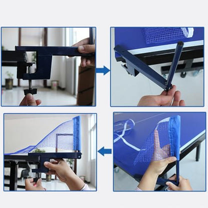 Toyvian Portable Table Tennis Net Post Lightweight Durable Accessory for Easy Setup Anywhere for Home Dark Blue
