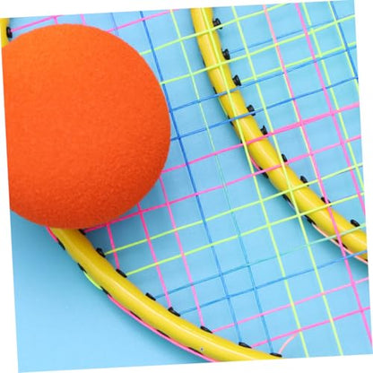 Badminton Racket Lightweight Outdoor Sports for Ages with Shuttlecocks and Tennis Ball Interactive Training Tool in Blue