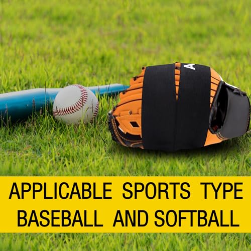 Adnee Baseball Glove Strap - Softball and Baseball Glove Strap - Glove Wrap Band for Quickly Keep The Pocket Formed,Fit All Gloves - color: 2 Pcs
