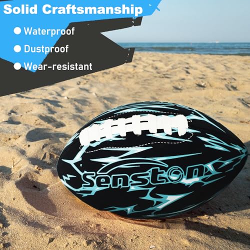 Senston Football Size 6 & Waterproof Football 9.25 Inch