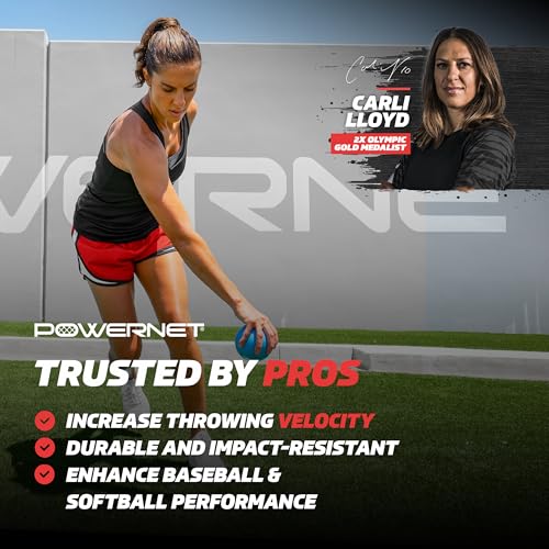 PowerNet Power Plyometrics Weighted Training Ball, Softball & Baseball Training Equipment, Weighted Baseballs to Increase Throwing Velocity - style: 64 OZ Ball Only