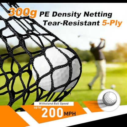 Gagalileo Pop Up Golf Practice Net: 7X7X4FT Hitting Cage with Target Portable Backyard Garage Training for Driving Chipping Swing Beginners & Golf Enthusiasts