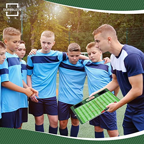 Football Dry Erase Board for Coaches 15x10.5 Double Sided Whiteboard Coaching Board Equipment Includes 2 White Board Markers for the Football Accessories the Perfect Coach Gifts