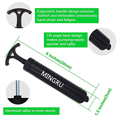 Ball Pump for Basketball, Soccer, Volleyball, Rugby, Water Polo Ball & Other Inflatables Air Pump, Needles and Nozzles Included - color: 3 PACK - BLACK