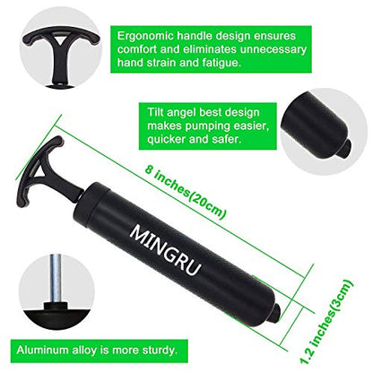 Ball Pump for Basketball, Soccer, Volleyball, Rugby, Water Polo Ball & Other Inflatables Air Pump, Needles and Nozzles Included - color: 3 PACK - BLACK