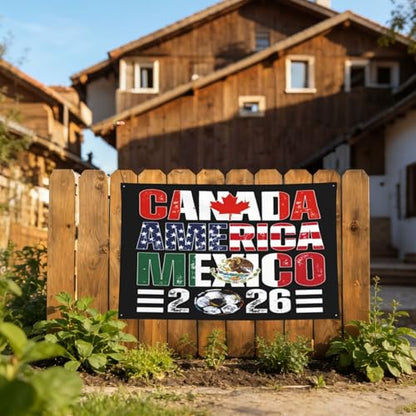American Canada Mexico 2x3 Ft Flag Soccer Lovers Flags Football Supporters Banner