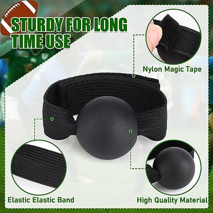 TOBWOLF 4PCS American Football Catching Trainer Band, Rugby Football Catching Receiver Trainers, Football Receiving Training, Volleyball Catching Training Hand Strap Beginner Practice Fingertip