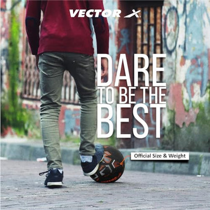 Vector X Street Mania Hand Stitched Football | Training | Match | Sports | Playing | Practice |with Pump