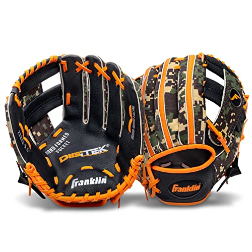Franklin Sports Kids Baseball Gloves - RTP Youth Teeball Glove + Ball Set - Boys + Girls Teeball Mitt - 9.5" - color: Orange