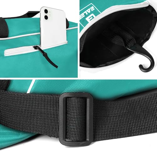 EALER Baseball Bat Tote Bag & T-ball, Softball Equipment Bag - Gear for Kids, Youth, and Adults Holds Bat, Helmet, Glove, Cleats, Shoes and More - color: Lake Blue