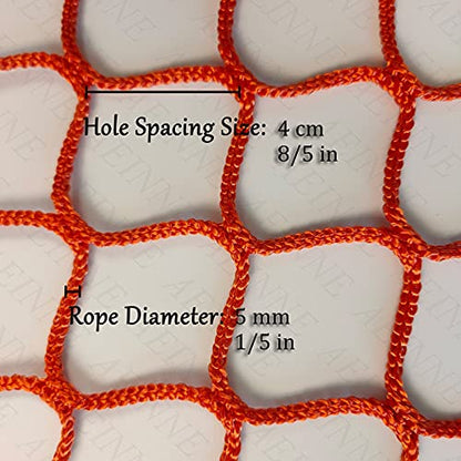Football Soccer Backstop Net, Net Material Nylon Backstop Net Backyard Fence Barrier Backstop Nets Replacement Net Soccer Goal Netting for Baseball Softball Tennis Hockey Court - size: 1×5m/3.3×16.4ft