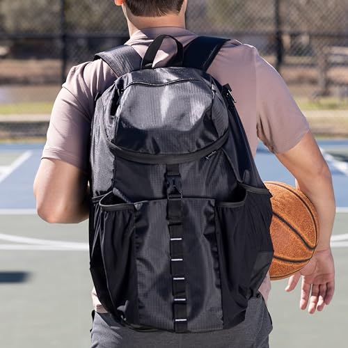 Athletico Basketball Bag - Large Basketball Backpack for Men & Women - Volleyball & Soccer - color: Black