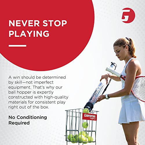 Gamma Sports BallHopper, Brute 325, Hoppette 50, Hi Rise 75, & Pro 90, Tennis Ball Hoppers & Carts, Easy Pick Up, Carrying & Storage, Durable, Pickleball, Padel