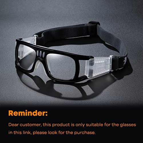 SHEEN KELLY Professional Sports Goggles Adult Protective Safety Goggles Basketball Glasses for Men with Adjustable - color: 5pairs Nose Pads