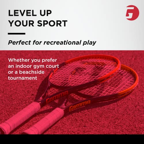 Gamma Tour Ace Tennis Racket, 27 Inch - Premium Pre-Strung Adult Racket for Men & Women - Large Sweet Spot, Perfect Balance Between Power and Control