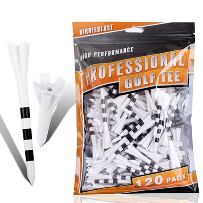 Professional 3-1/4” Golf Tees Reduces Friction & Side Spin - Choose 72 Pack,150 Pack or 200 Pack - color: 120 Pack 3-1/4" with 1-1/2" Mixed Size