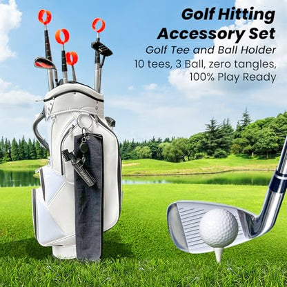 Golf Club Cleaner, Non-Leaking Stretchable Golf Club Brush with Microfiber Golf Towel (23.6 * 15.7 in), Strong Bristles Golf Brush Can Hold 5oz Water, Essentials Golf Accessories for Men - style: 5-in-1 Golf Accessories