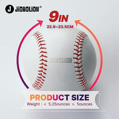 Baseballs Standard Size Leather Covered Unmarked Suitable for Training and Practice Hard Sphere for American Leagues Coaches Parents and Players