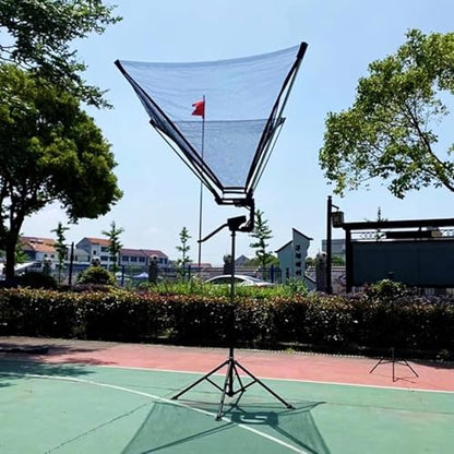 Basketball Practice Network Basketball Return Attachment for Pole Basketball Hoops, Free Standing Basketball Equipment for Shooting/Dribbling Drills, Rebounder