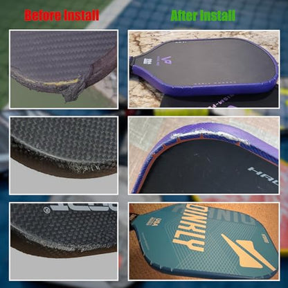 INSUM Pickleball Paddle Edge Guard Tapes Protection Tapes, Pre-Cut V, 20/23/26mm Width Protective Tapes for All Thickness Edges - color: Scales-Purple, size: Width 23mm