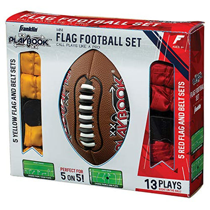 Franklin Sports Mini Playbook Flag Football Set