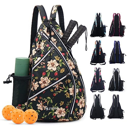 ZOEA Pickleball Bag - Adjustable Backpack with Water Bottle Holder for Men and Women