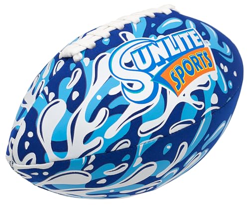 Sunlite Sports Waterproof Football for Lawn Backyard Pool Beach Lake Park Water Toy, Outdoor Play, for Kids Children Teens Adults, Family Fun - color: Blue