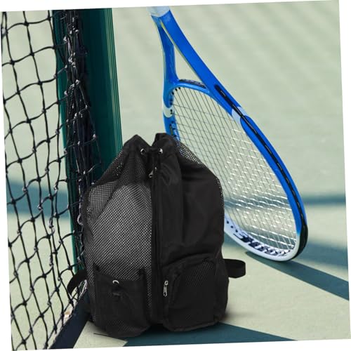 Baluue Draw Swimming Bag Back Draw Back Swimming Mesh Bag Swim Mesh Bag Beach Bag Back Swimsuit Bags Swim Back - color: Black