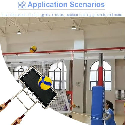 Volleyball Training Block with Realistic Baffle for Spiking Drills, Solo Practice, and Skill Development,Professional Rebounder