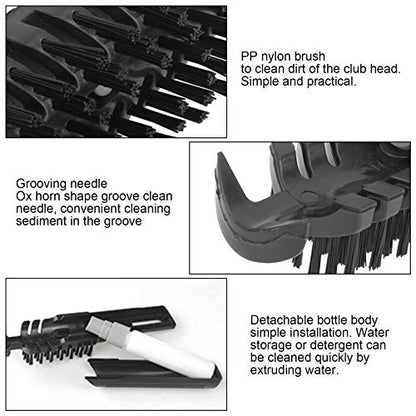 Golf Club Brush Water Bottle Cleaning Brushes Groove Cleaner Portable Spray for Club Head Cleaning