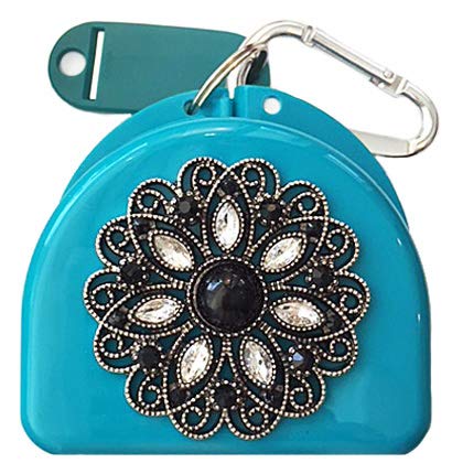 Decorated Mouthguard Case - Night Star - color: Aqua