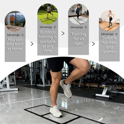 Compact Portable Speed Ladder for Balance Drills Suitable All Ages Easy Carry Permanent Silicone Ladder
