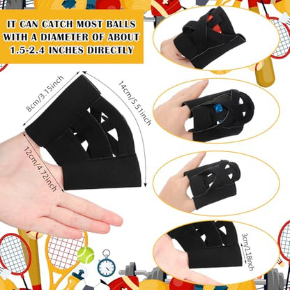 12 Packs Webglove Training Glove for Baseball & Softball Improve Hand-Eye Coordination & Placement Two-Finger Wrap Mitts for Catch Practice Balls Training Catchers Mitt Aids Equipment