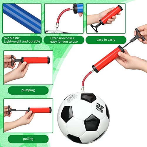 Shihanee 36/60 Sets Ball Pump Bulk for Sports Balls with Needles Nozzles Flexible Extension Hose for Basketball Soccer Football Volleyball Water Rugby Exercise Sports Ball Balloon