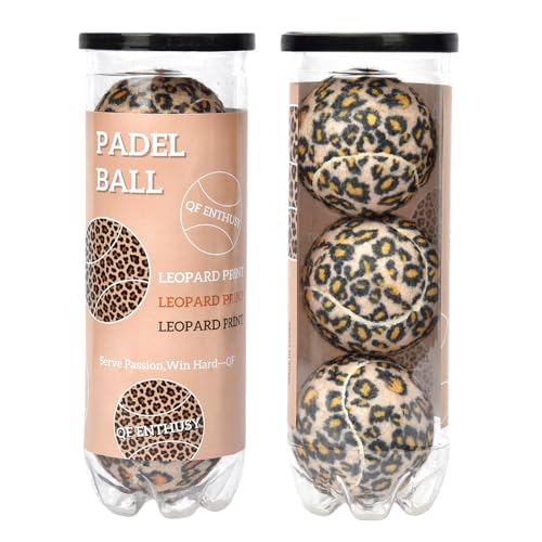 Tennis Balls, 3 Pack Colored Tennis, Suitable for Beginner, Training, Practice Sessions, Single Can - color: LEOPARDPRINT