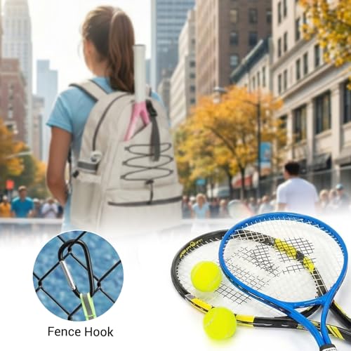 Garvee Tennis Backpack for Men Women, 2 Racket Pickleball Bag with Separate Shoe Compartment, Large Tennis Racket Bag for Racquet Sport Equipment, Beige/Black - color: Beige