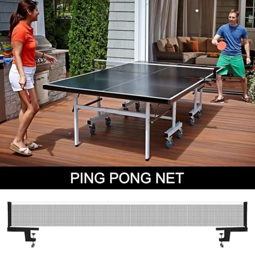 pingpongNet - Table Tennis Net, Adjustable Post Set, Quick Assembly with Clamps | Portable Replacement Accessory for Indoor Outdoor Games, Practice, Professional, Competition, Amateur Training - size: 2.5-6cm