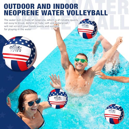 Honoson Pool Water Volleyball Size 5 Inflatable Waterproof Swimming Volleyball Soft Neoprene Water Balls with Pump for Outdoor Beach Pool Outdoor