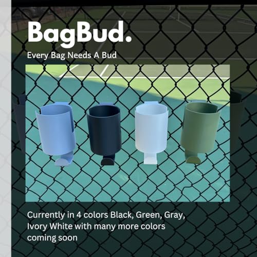 Chainlink Fence Hook To Hold Cup and Sports bag/Gear For Pickleball, Tennis, Basebal, Softball, Soccer, Track and Field and Other Sports Bags and Gear - color: Black