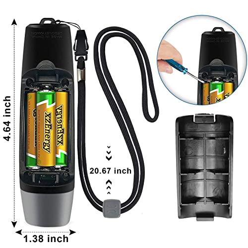ANIZR Electronic Whistles with Lanyard,Adjustable 3 Tone & 3 High Volume Hand Emergency Whistle Basketball Referee Whistle for Coach,Teacher,Police,Outdoor Camping Boating Hiking(with Battery) - color: Black-2pcs
