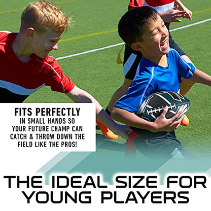 Franklin Sports NFL Team Footballs - Rubber Youth Mini Balls for All Teams - Kids 8.5" Football + Air Pump Sets - Official NFL Licensed - style: Philadelphia Eagles