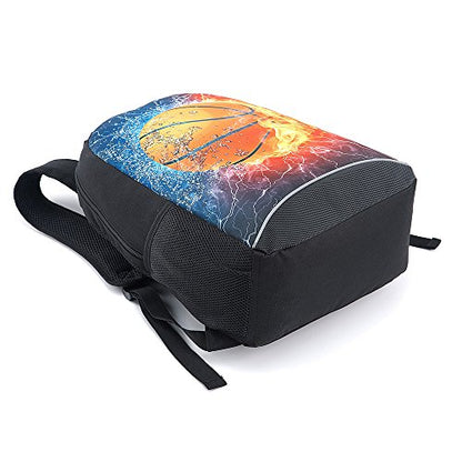 CAIWEI American Football Backpack School Bag (Burning headset) - color: Burning Headset, size: 17.2*11.7*5.5 Inch